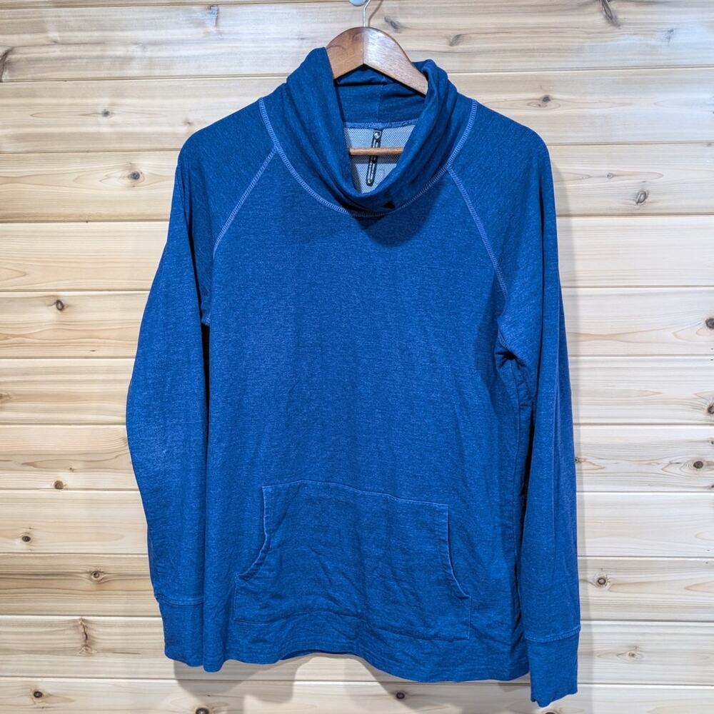 Kuhl Top Womens‎ Large Blue Cowl Neck Long Sleeve Pullover Top Outdoor